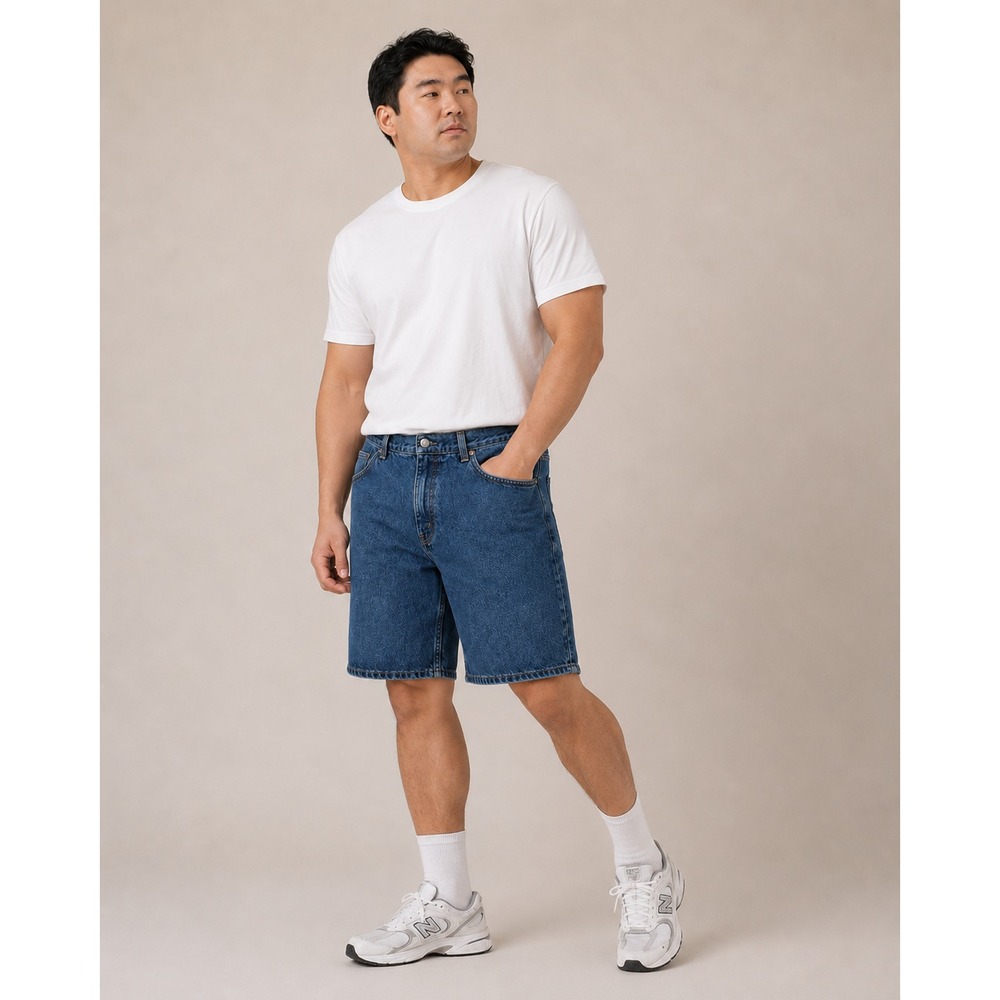 Levi's Husky Relaxed Fit Men's Denim Short Dark Wash Cotton Size 33 - Picture 1 of 5